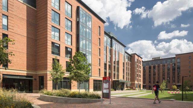 a photo of residence halls at Ohio State University
