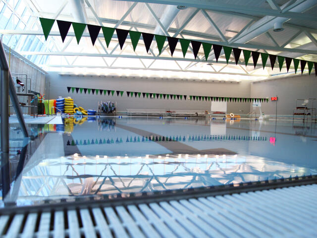 This is a photograph of the class pool at the Recreation and Physical Activity Center